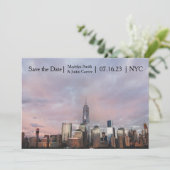 NYC Freedom Tower Foto: sla de datum op Save The Date (Staand voorkant)