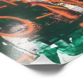 NYC Garment District Graffiti Sprayverf Urban Art Foto Afdruk (Hoek)