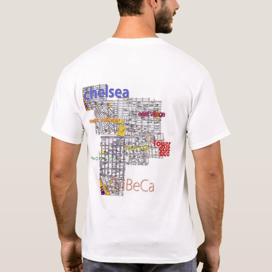 nyc-gebieden t-shirt (Achterkant)
