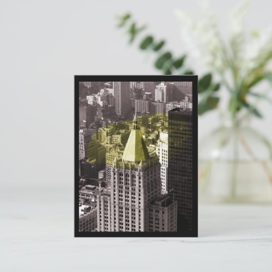 NYC-gebouw Briefkaart (Staand voorkant)