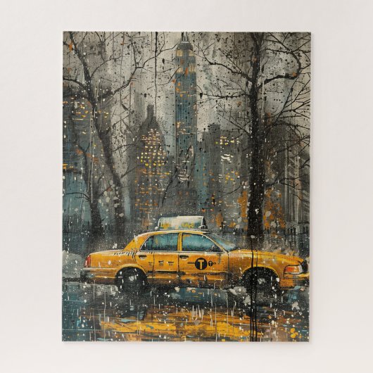NYC Gele Cabine II Legpuzzel (Verticaal)