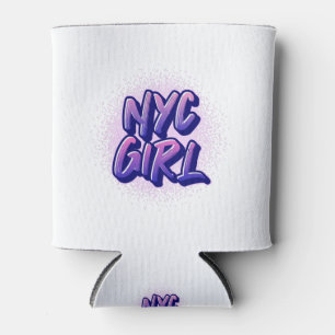 NYC Girl Graffiti Style Blikjeskoeler