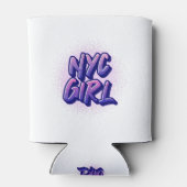 NYC Girl Graffiti Style Blikjeskoeler (Achterkant)