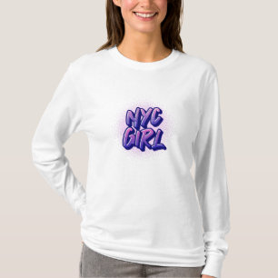 NYC Girl Graffiti Style T-shirt