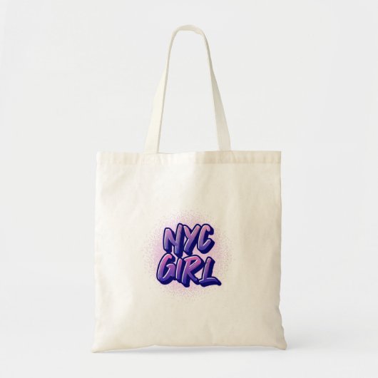 NYC Girl Graffiti Style Tote Bag (Voorkant)