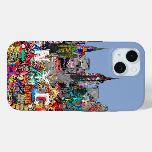 NYC graffiti Case-Mate iPhone Case (Achterkant (horizontaal))