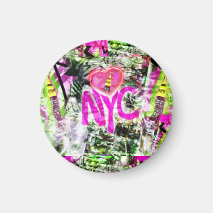 NYC Graffiti City Neon Gift Onderzetters Magneet