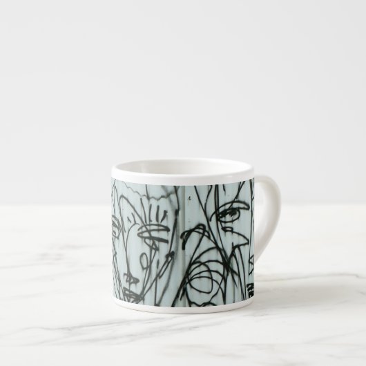 NYC Graffiti Foto Espresso mok Brad Hines (Voorkant rechts)