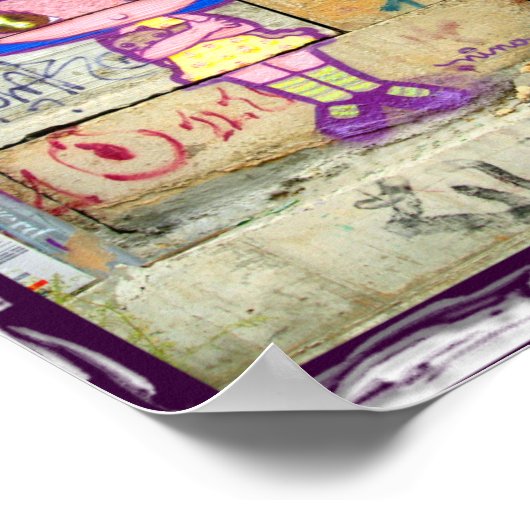 NYC Graffiti Girl Poster (Hoek)