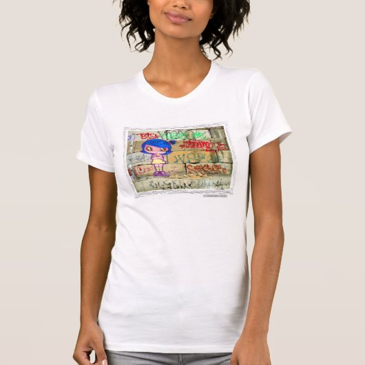 NYC Graffiti Girl T-shirt (Voorkant)