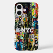 NYC Graffiti Grafisch ontwerp iPhone Case (Achterkant)