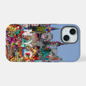 NYC-graffiti iPhone 15 Case (Achterkant horizontaal)