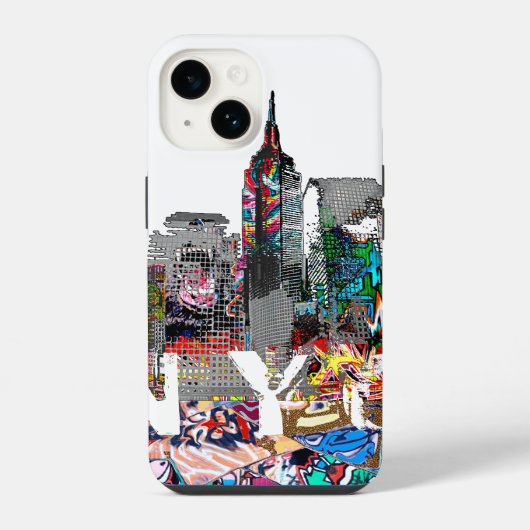 NYC graffiti iPhone Hoesje (Achterkant)