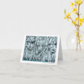 "NYC Graffiti Note Card" door Brad Hines Kaart (Gele Bloem)