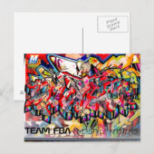 NYC GRAFFITI POST CARD BRIEFKAART (Voorkant / Achterkant)