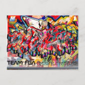 NYC GRAFFITI POST CARD BRIEFKAART (Voorkant)