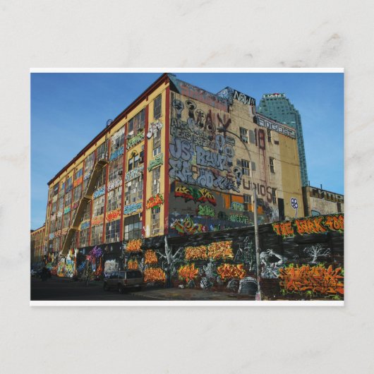 nyc graffiti zieke stijlen briefkaart (Voorkant)