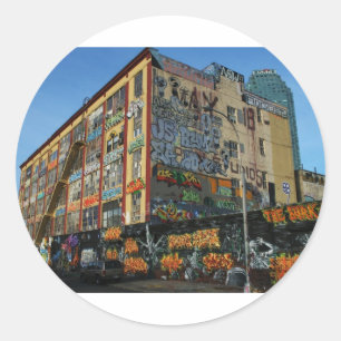 NYC Graffiti Zieke Stijlen Ronde Sticker