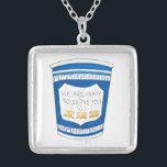 NYC Greek Diner Happy-Coffee Cup Ketting<br><div class="desc">Met een originele markeringsillustratie van een blauwe koffiebeker in Griekenland,  MET WE ZIJN GEMAKKELIJK OM U IN EEN leuk lettertype TE SERVEREN.</div>