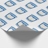 NYC Grieks Diner Bodega Koffie Blij om u te dienen Cadeaupapier (Hoek)