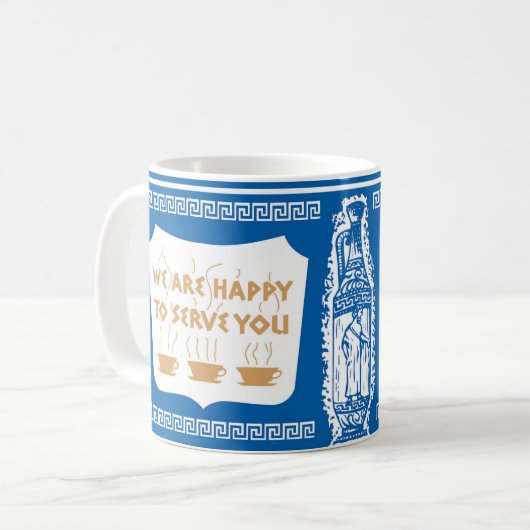 NYC Grieks Diner Koffie Mok (Voorkant links)