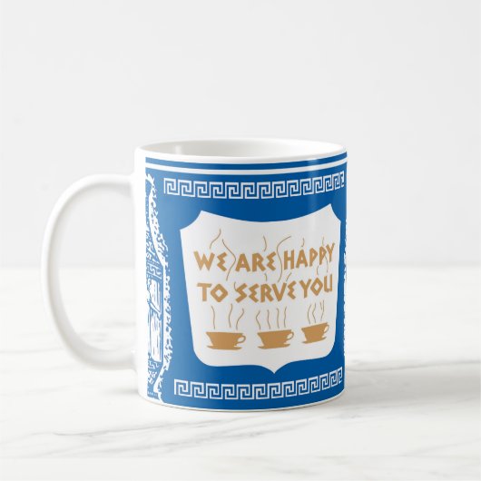 NYC Grieks Diner Koffie Mok (Links)