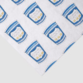 NYC Griekse diner blij om jullie blauwe koffiebeke Tissuepapier (Detail)