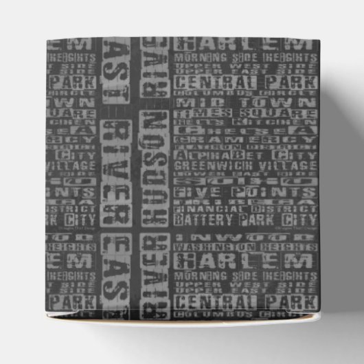 NYC Groeit grijs Bedankdoosjes (Bovenkant)