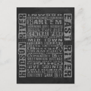 NYC Groeit grijs Briefkaart