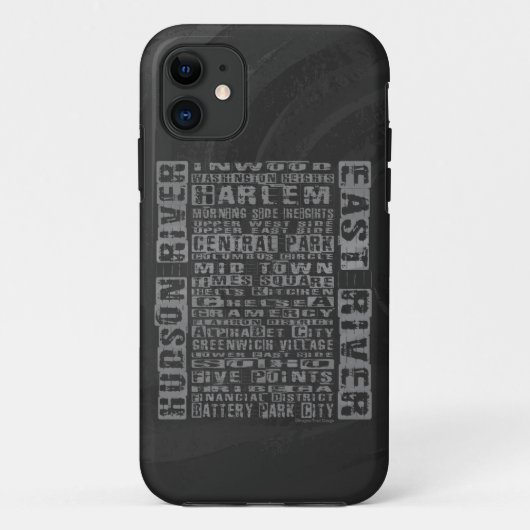 NYC Groeit grijs Case-Mate iPhone Case (Achterkant)