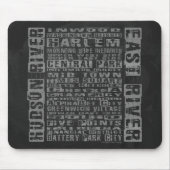 NYC Groeit grijs Muismat (Voorkant)