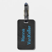 NYC-groepen blauw Bagagelabel (Achterkant verticaal)