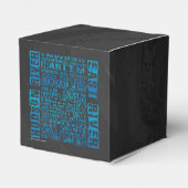 NYC-groepen blauw Bedankdoosjes (Achterkant)