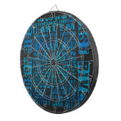 NYC-groepen blauw Dartbord (Voorkant Rechts)