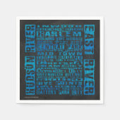 NYC-groepen blauw Servetten (Voorkant)