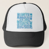 NYC-groepen blauw Trucker Pet (Voorkant)