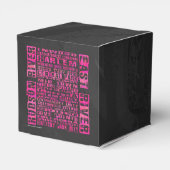 NYC-groepen Hot Pink Bedankdoosjes (Achterkant)