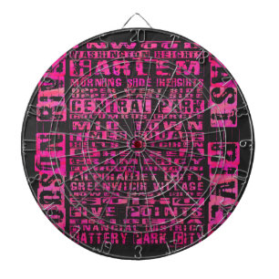 NYC-groepen Hot Pink Dartbord