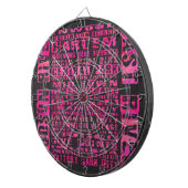 NYC-groepen Hot Pink Dartbord (Voorkant Rechts)