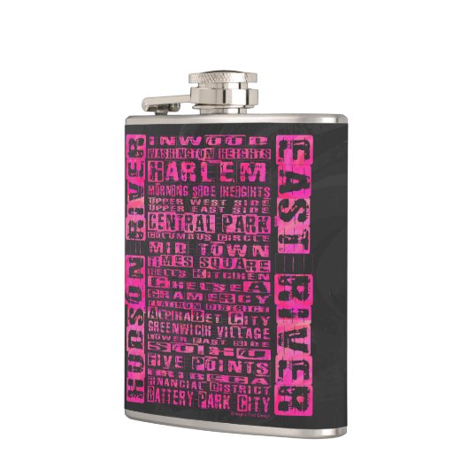 NYC-groepen Hot Pink Heupfles (Links)