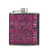 NYC-groepen Hot Pink Heupfles (Voorkant)