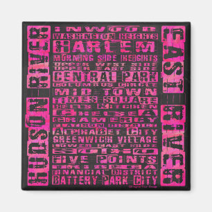 NYC-groepen Hot Pink Magneet