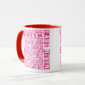 NYC-groepen Hot Pink Mok (Voorkant links)