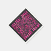 NYC-groepen Hot Pink Servet (Hoek)