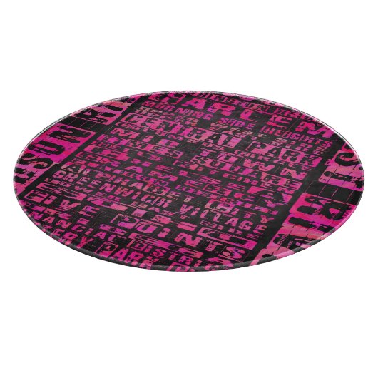 NYC-groepen Hot Pink Snijplank (Hoek)