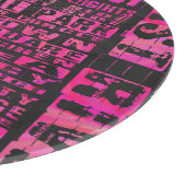 NYC-groepen Hot Pink Snijplank (Hoek)