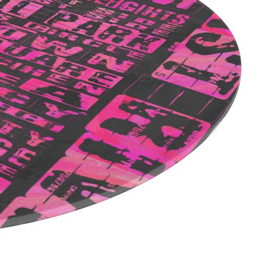 NYC-groepen Hot Pink Snijplank (Hoek)