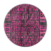 NYC-groepen Hot Pink Snijplank (Voorkant)