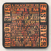 NYC Groepen Sinaasappel Onderzetter (Voorkant)