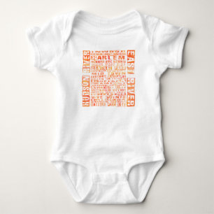 NYC Groepen Sinaasappel Romper